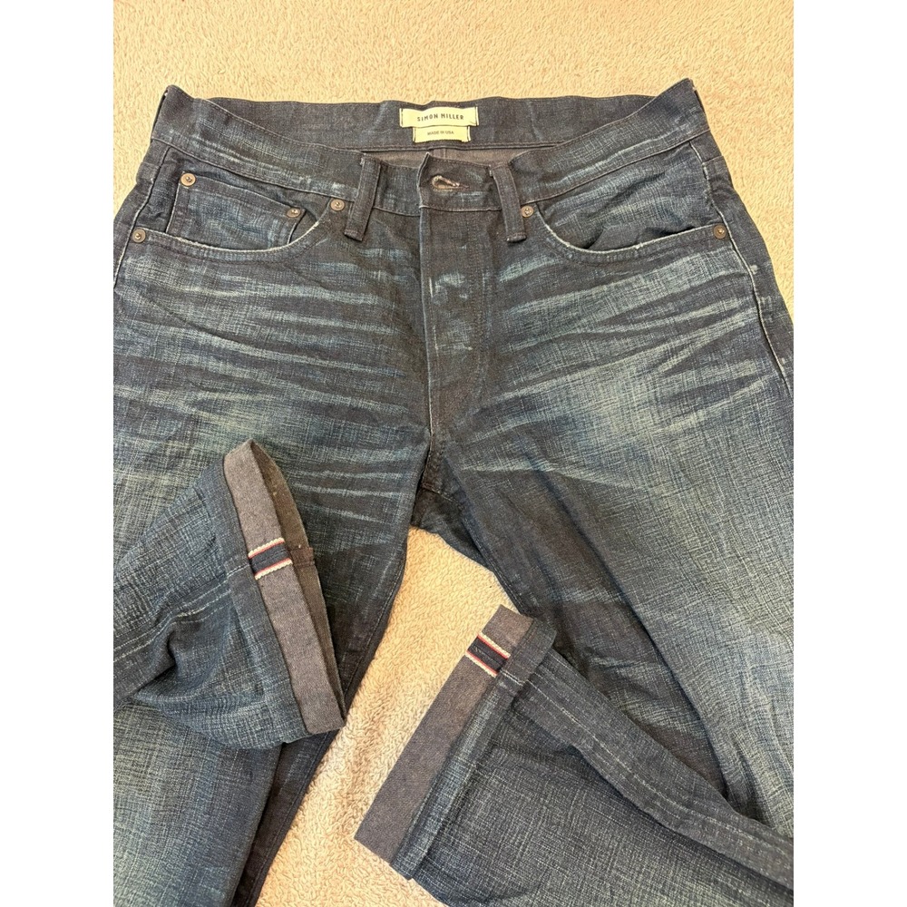 Simon Miller Barstow M003 Selvedge Jeans Mens 32x32 Japanese Denim Indigo USA